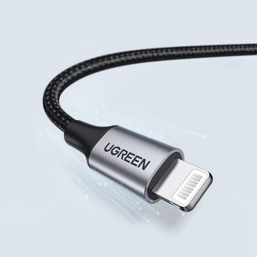 UGREEN US199 USB-A til Lightning-kabel 18W, 2.4A, 1m – Grå