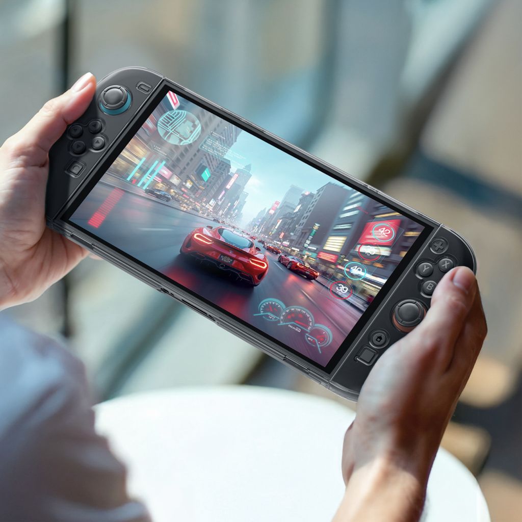 AmazingThing PlayShield Bare Cover til Nintendo Switch 2 - Gennemsigtig