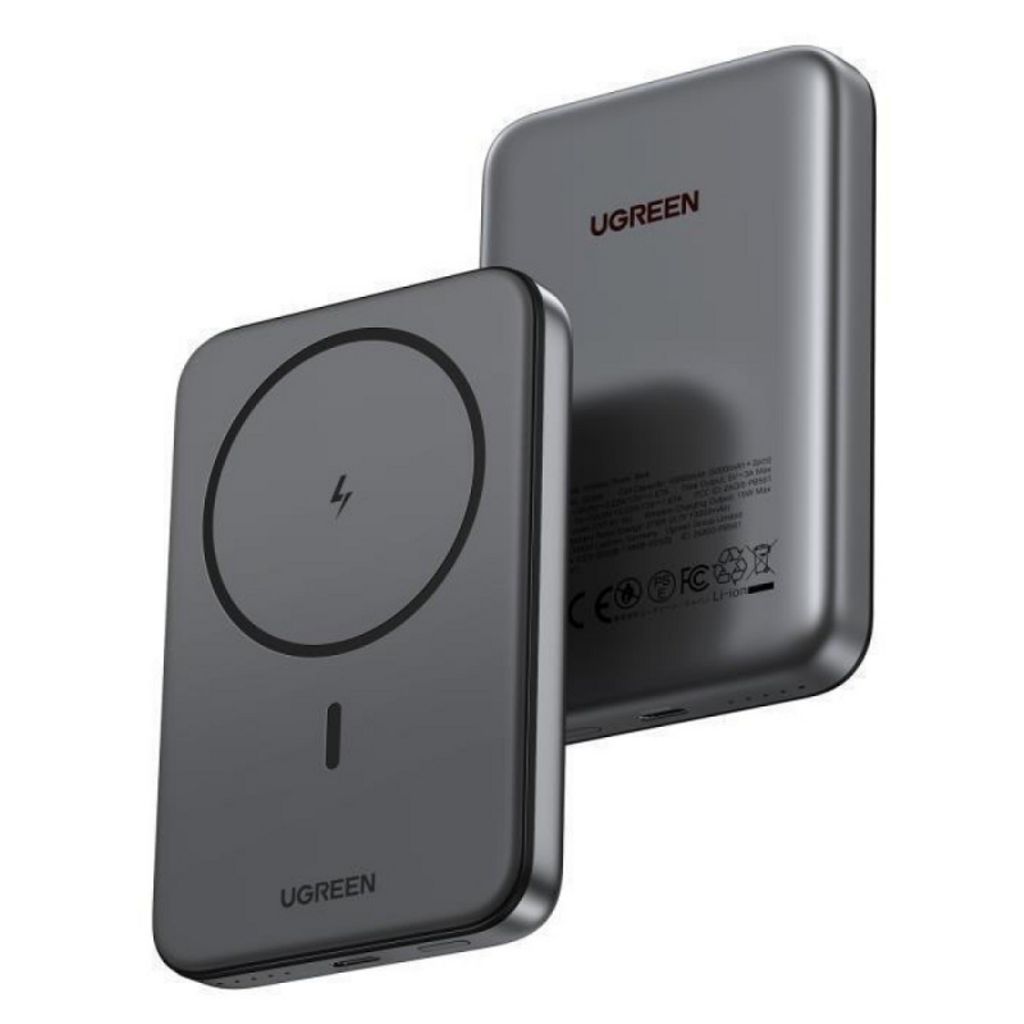 UGREEN PB561 Magneettinen Powerbank 10 000 mAh – 20 W, musta