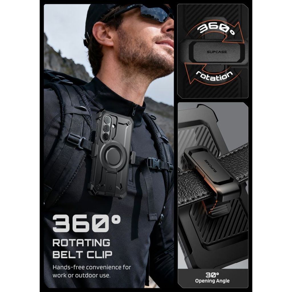 Supcase Unicorn Beetle Pro MagSafe Kuori Samsung Galaxy S26 Plus - Musta