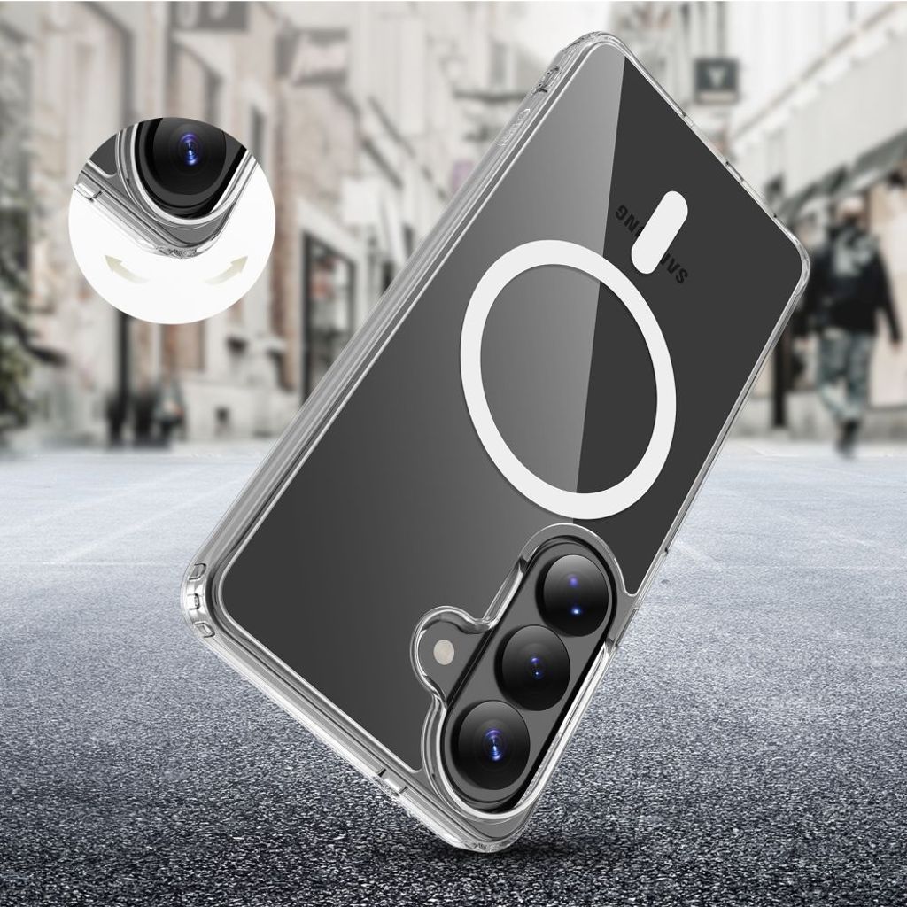 Tech-Protect FlexAir Hybrid MagSafe Cover til Samsung Galaxy S26 - Gennemsigtig