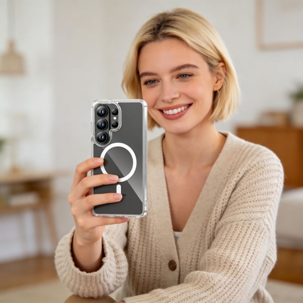 Tech-Protect FlexAir Hybrid MagSafe Cover til Samsung Galaxy S26 Ultra - Gennemsigtig