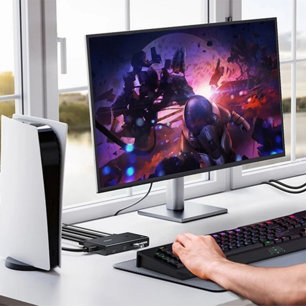 UGREEN AK502 HDMI-switch med 3x USB-C - Sort