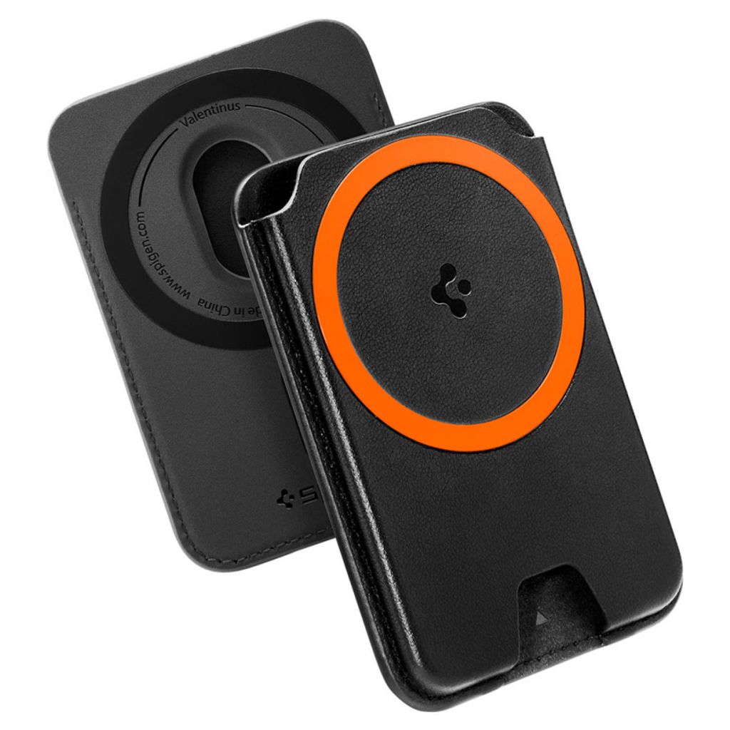Spigen Valentinus MagFit+ Magnetisk Pung MagSafe – sort