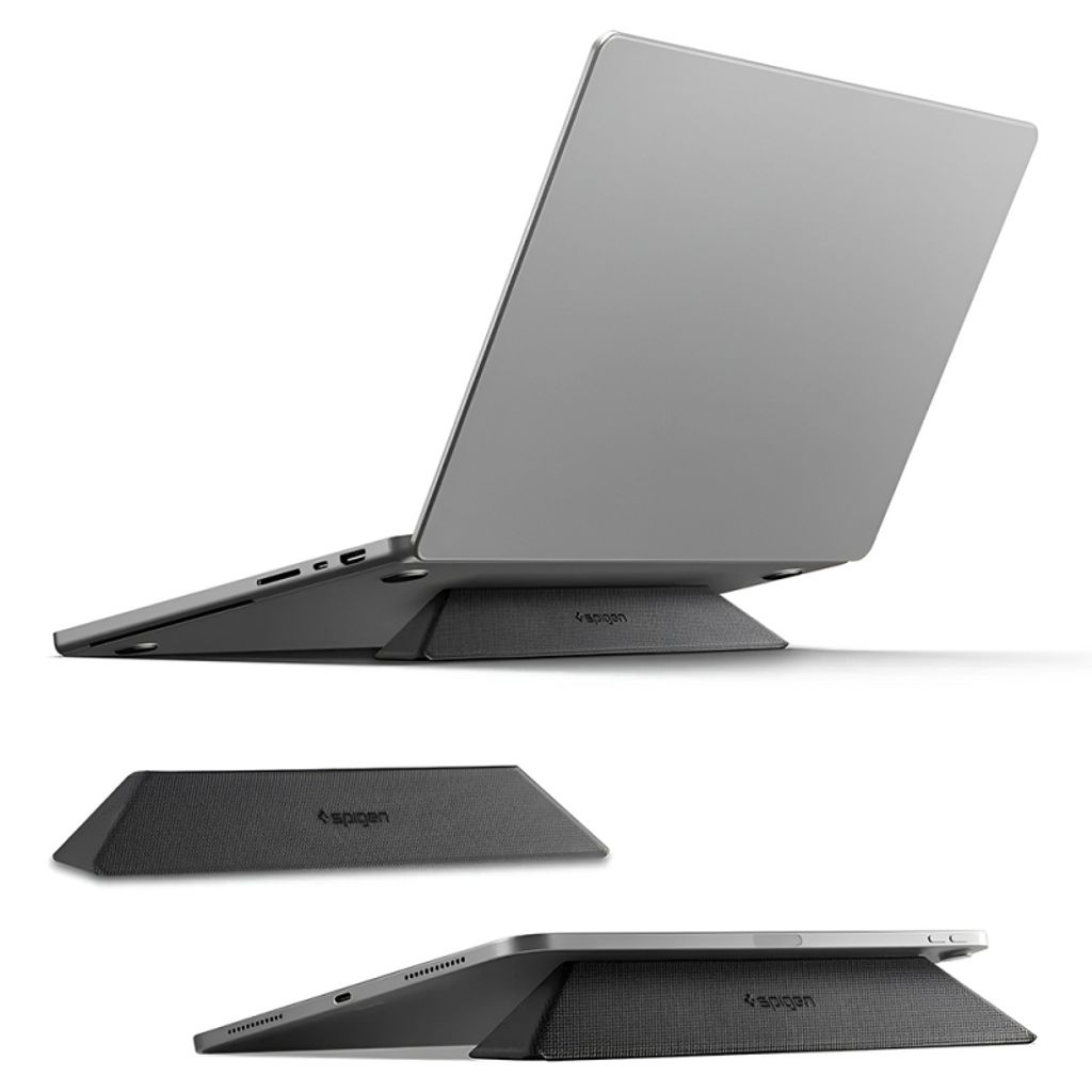 Spigen Slim Fold skrivbordsstativ för laptop upp till 14" LD201-S6 – svart