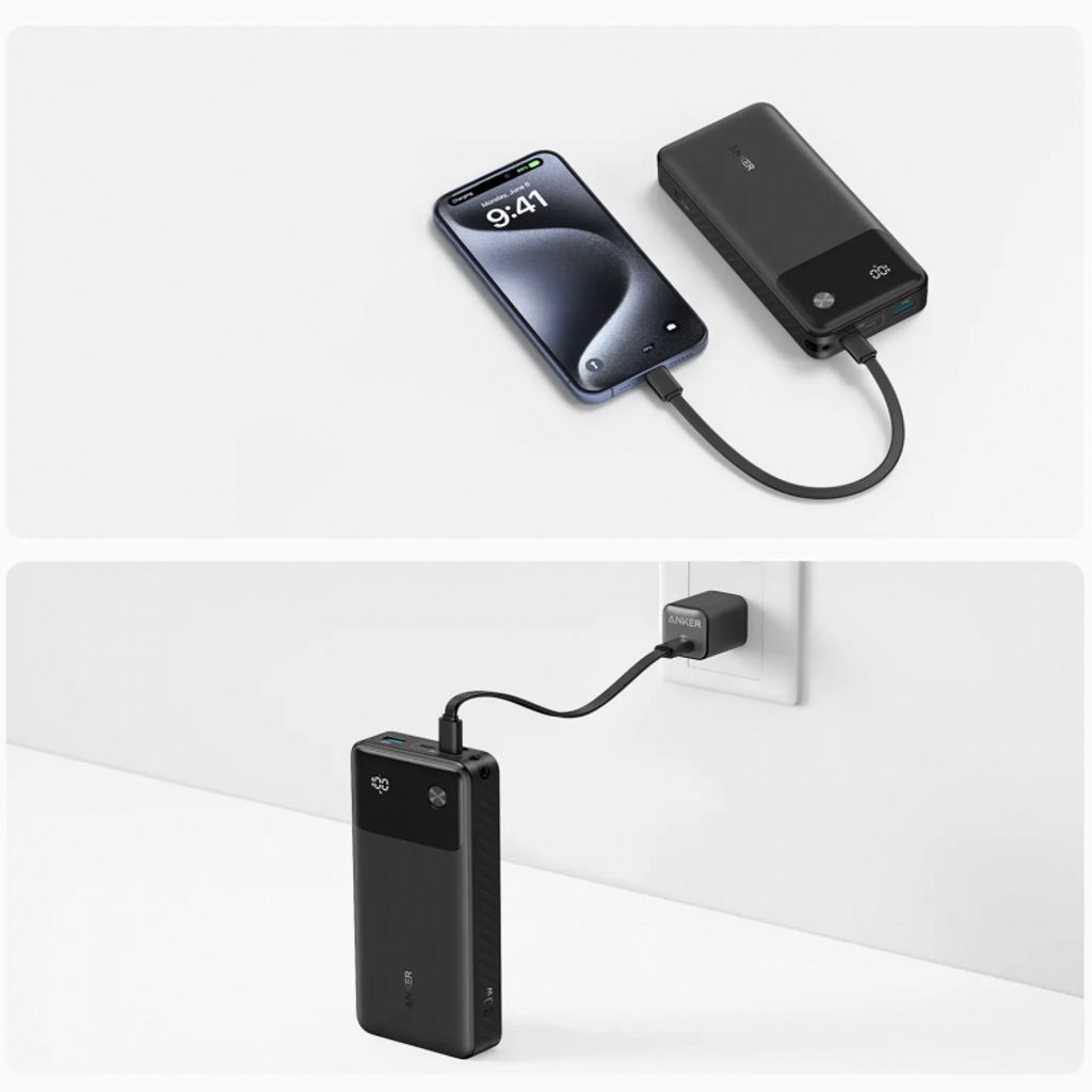 Anker Powerbank 20000 mAh 30W – Kraftig opladning i et kompakt format