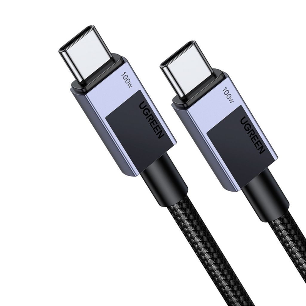 UGREEN L512 USB-C til USB-C kabel 100W – 0,5m, grå
