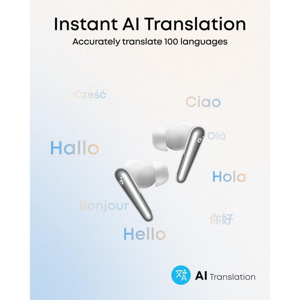 Anker Soundcore Liberty 4 Pro trådløse høretelefoner – Hvid