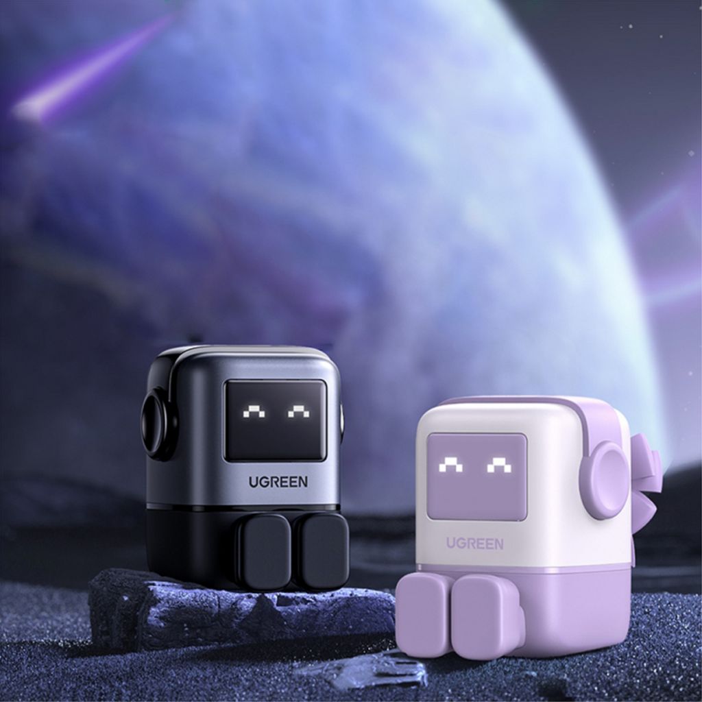 UGREEN Uno GaN Vegglader 65W PD USB-C/USB-A – Lilla