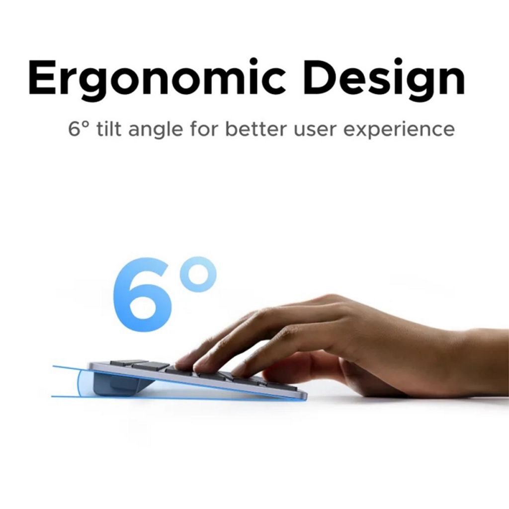 UGREEN K552 trådløst tastatur Bluetooth / WiFi 2.4G - sort