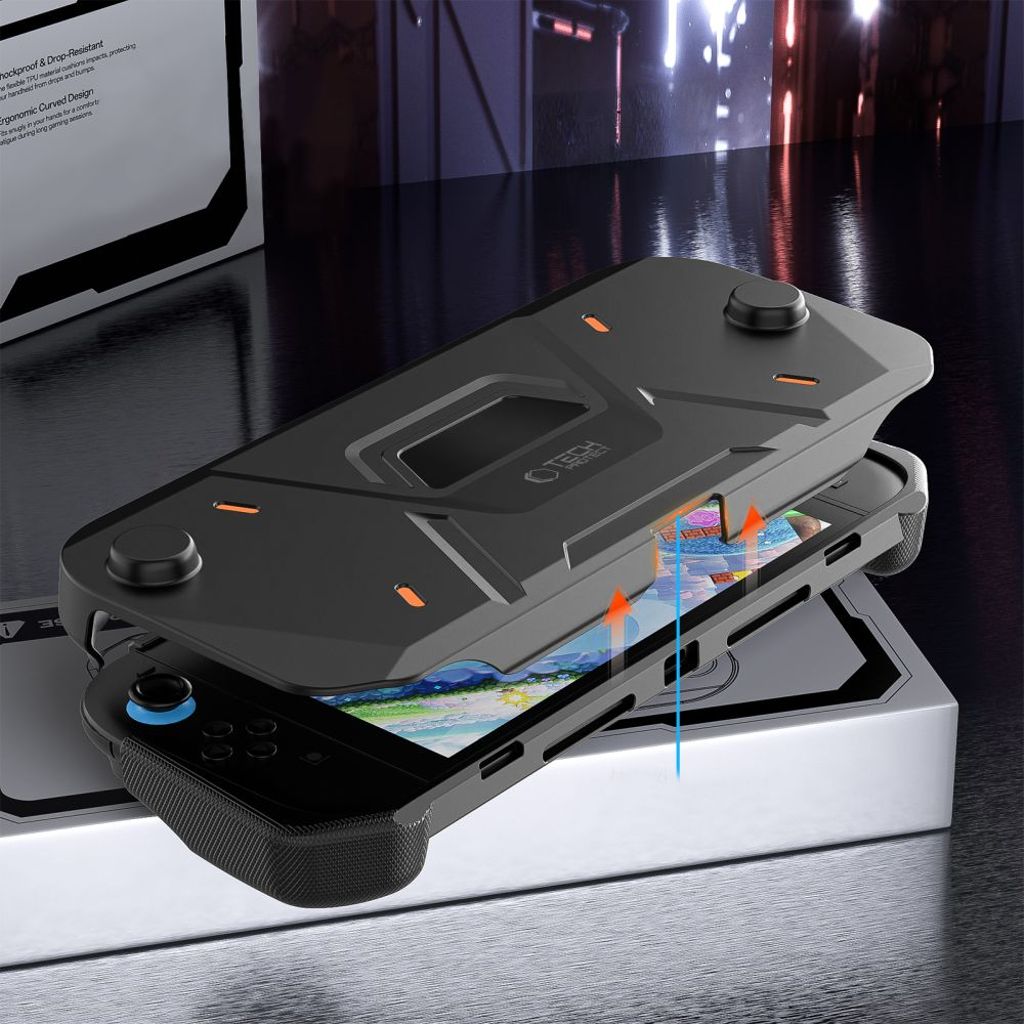 Tech-Protect Carbonox cover til Nintendo Switch 2 - Sort