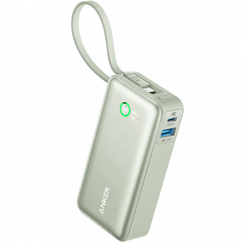 Anker Nano 10000 mAh Magnetisk Powerbank 30W – Grøn