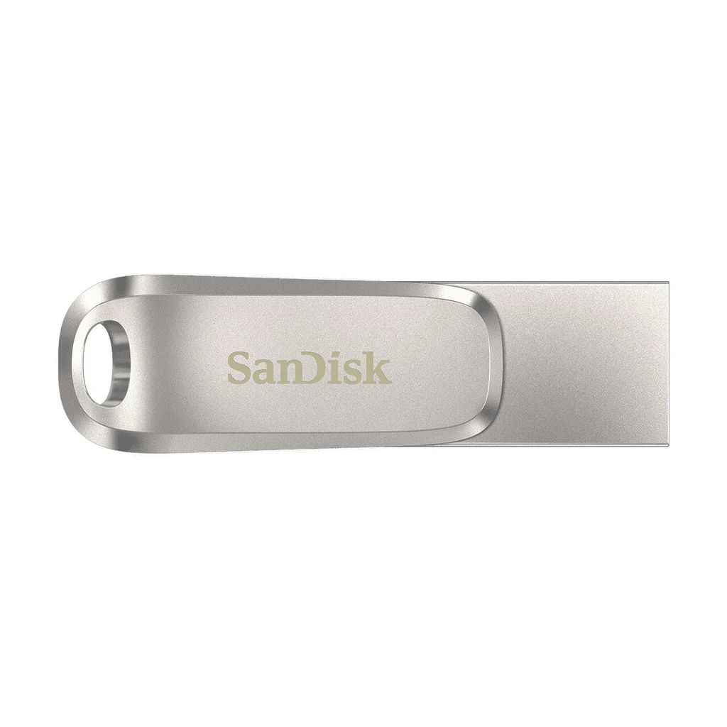 SanDisk Ultra Dual Drive Luxe 1TB USB-C 3.2 USB-flashdrev - sølv