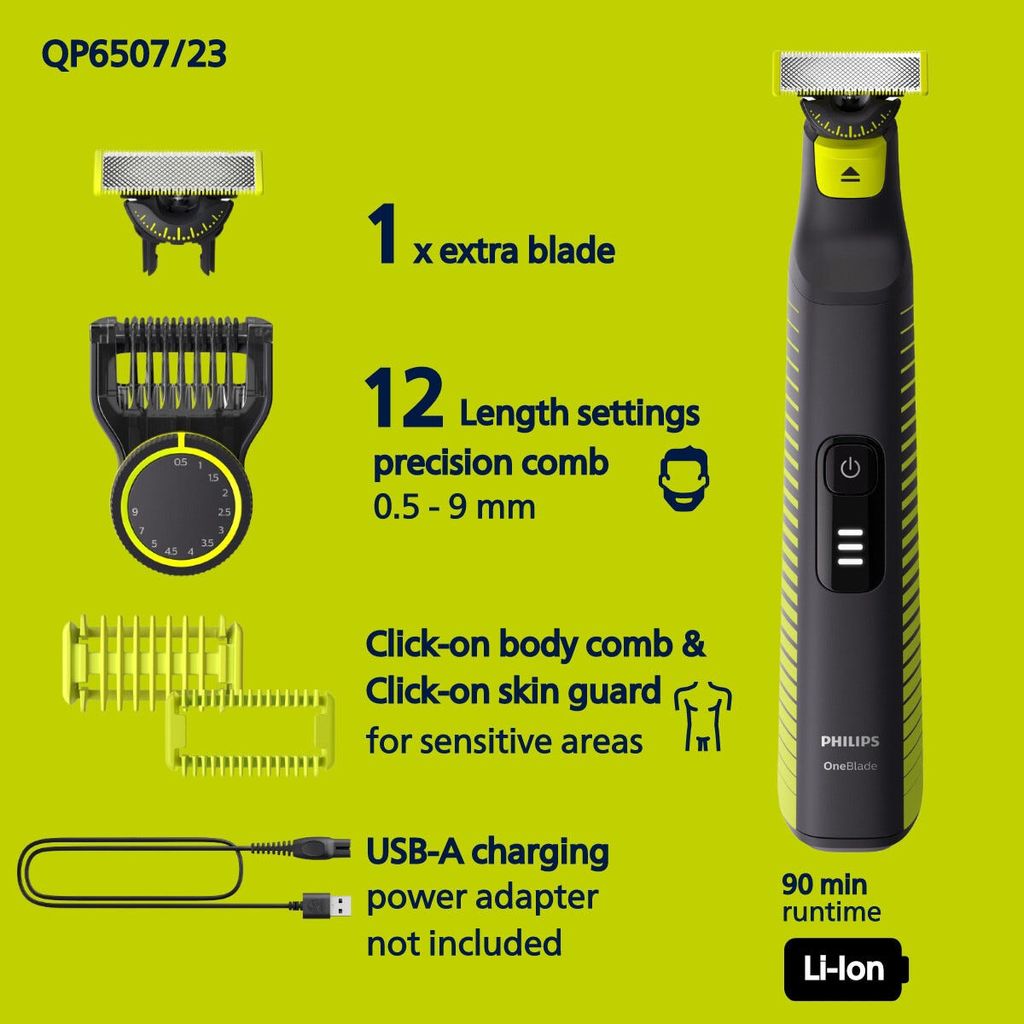 Philips OneBlade Pro 360 Face & Body QP6507/23 – Sähköparranajokone