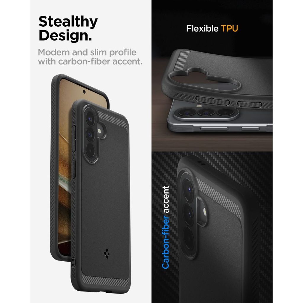 Spigen Rugged Armor Cover til Samsung Galaxy A57 5G  - Sort