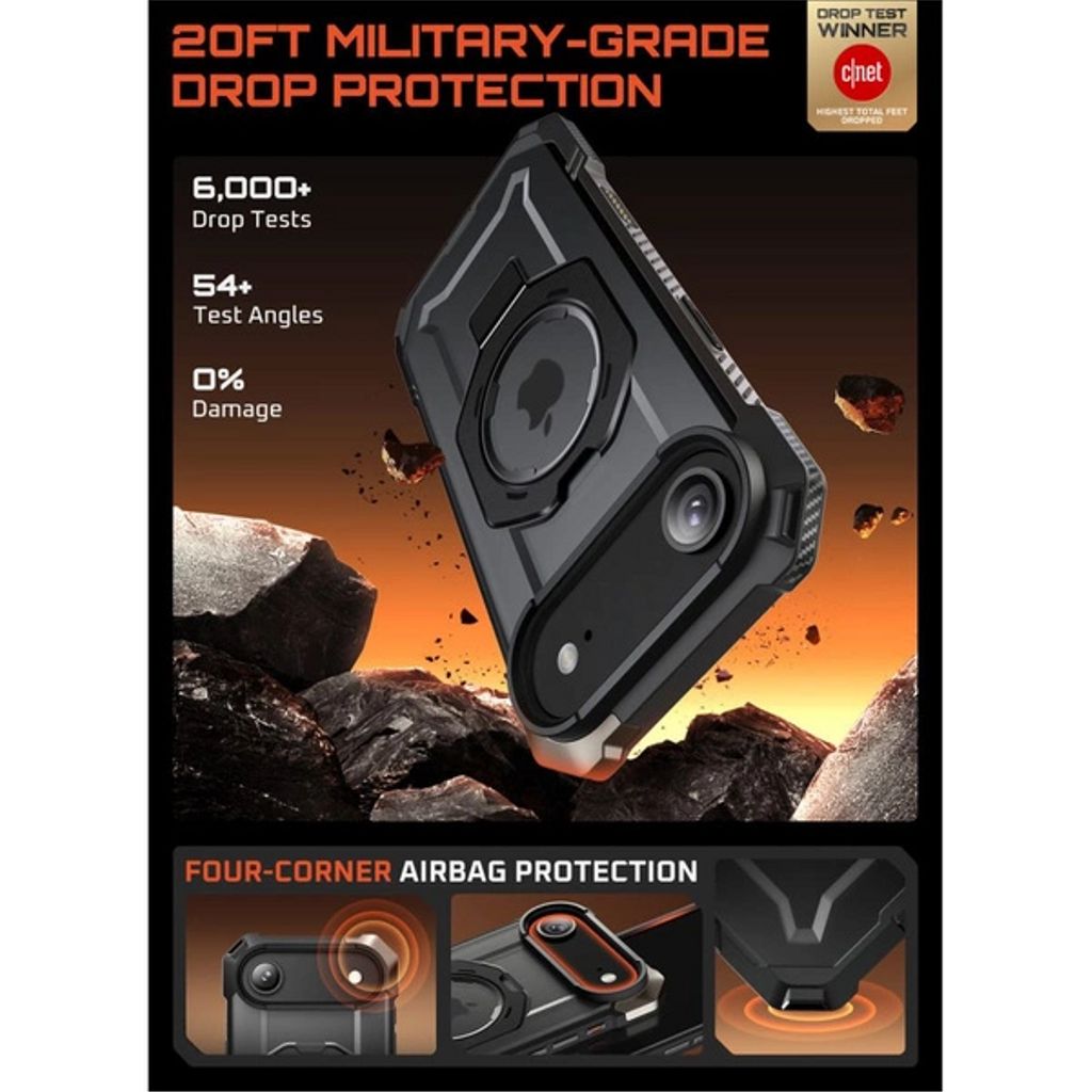 Supcase UB Grip MagSafe Cover till iPhone Air - Sort
