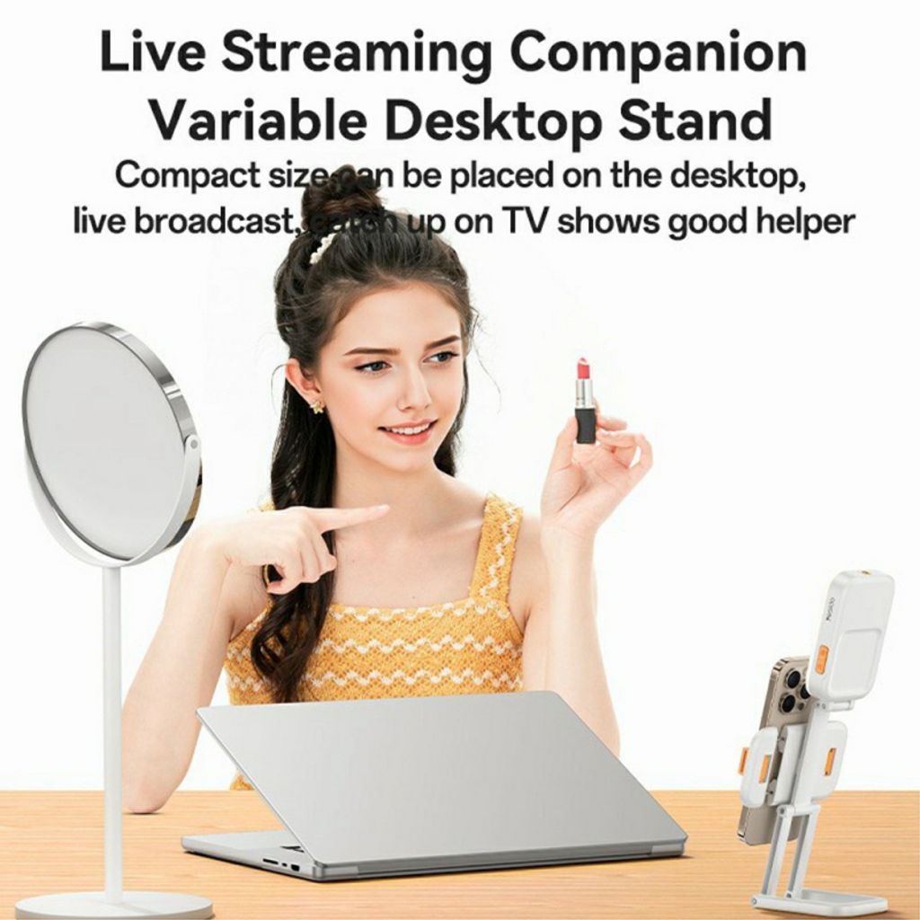 Yesido DH10 telefonstativ med selfielys – hvit