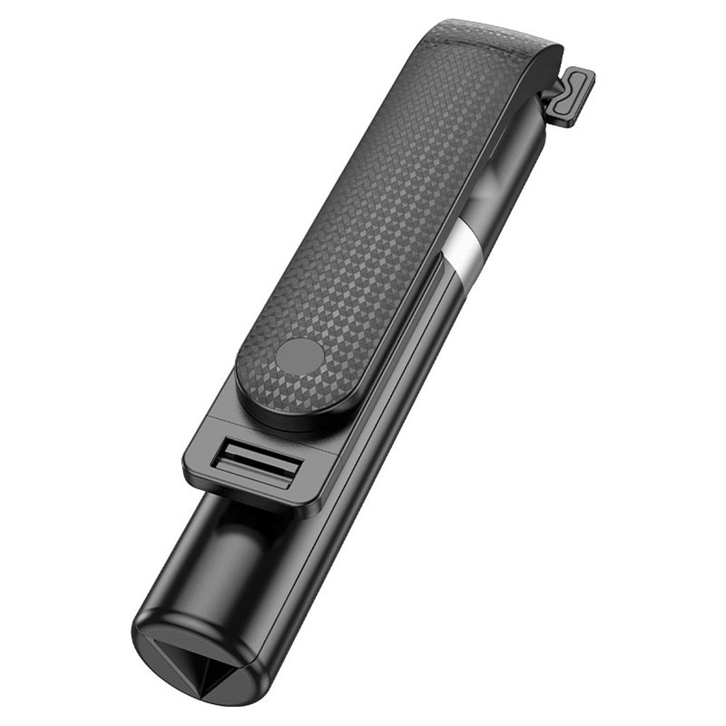 Hoco K20 Bluetooth selfiestang og stativ, 1 m – svart