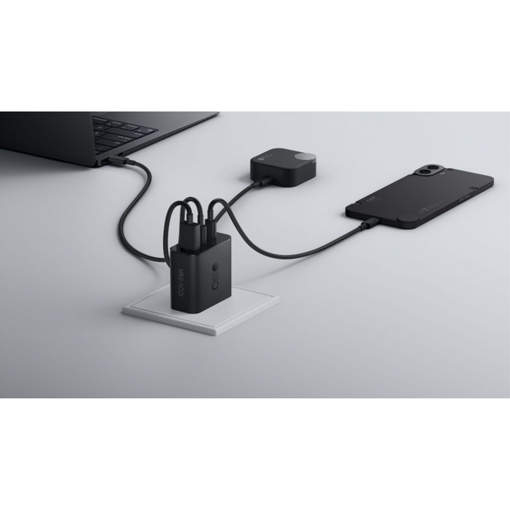 CMF by Nothing C349 vegglader 100W USB-A/USB-C + USB-C-kabel – mørkegrå