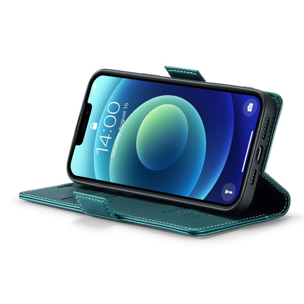 CASEME iPhone 12 Mini Wallet Cover with Stand - Green