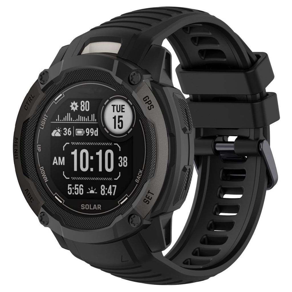 Garmin Instinct 2X Watch Strap in Silicone - Black