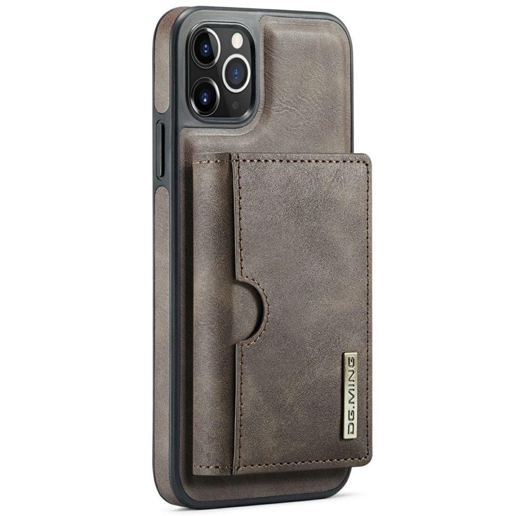 DG.MING iPhone 11 Pro Max Lompakkokuori Magneettinen RFID – Kahvinruskea