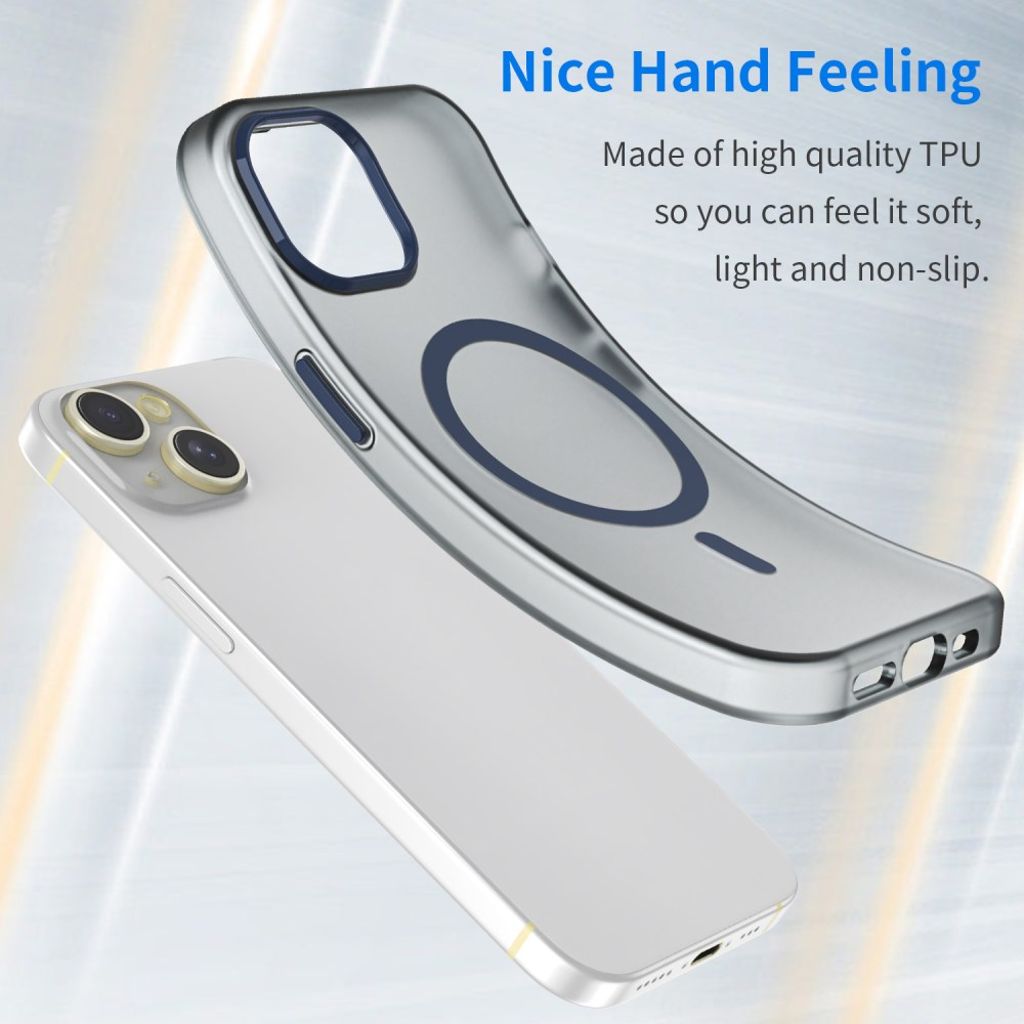 iPhone 13 MagSafe-yhteensopiva Kuori - Tummansininen