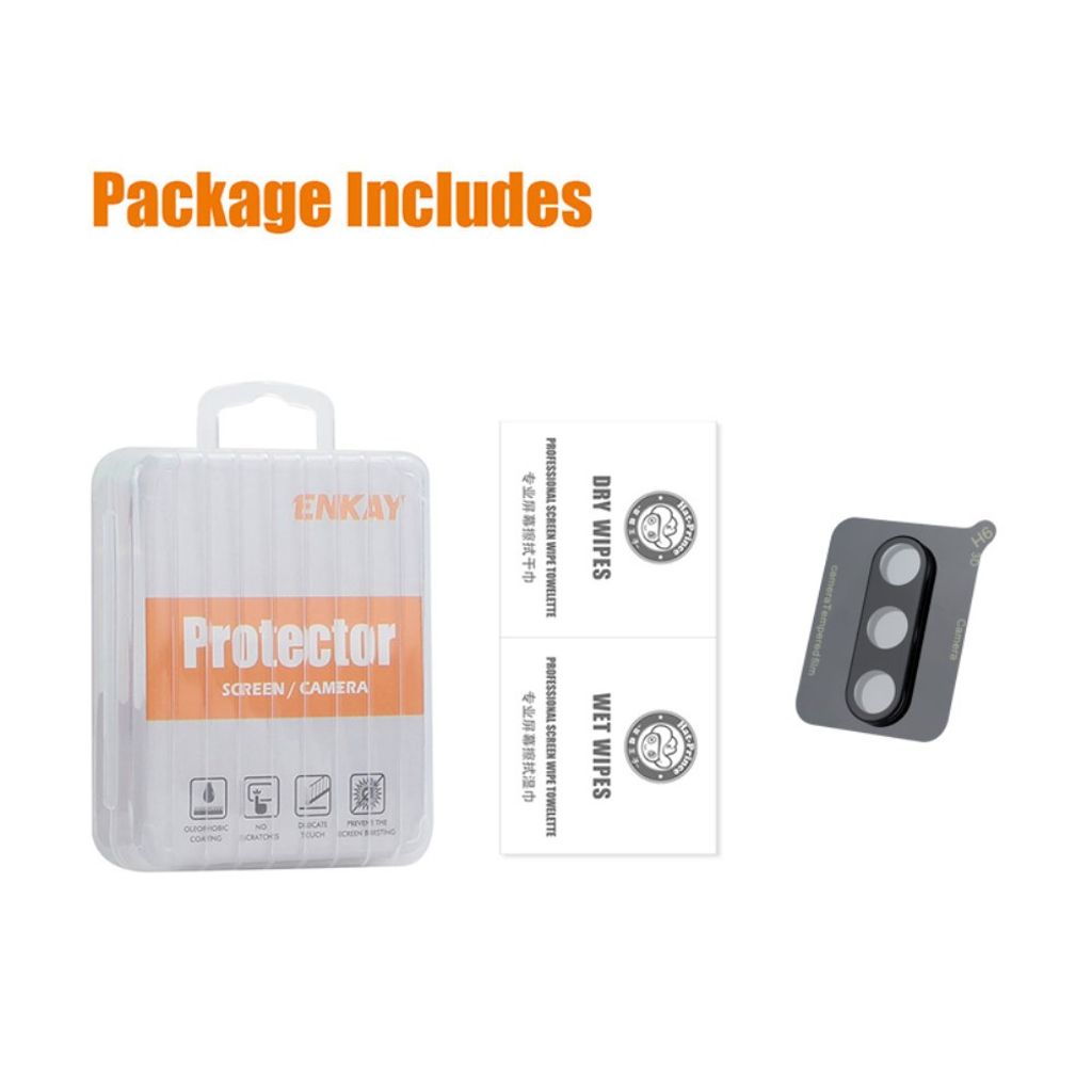 ENKAY Hat-Prince Samsung Galaxy A57 5G/A37 5G Linsskydd Härdat Glas - Svart