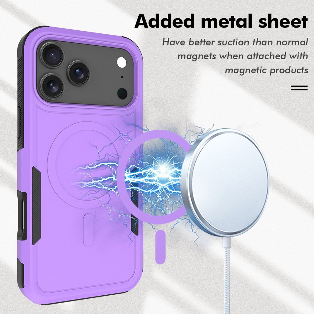 iPhone 17 Pro Max MagSafe Deksel Støtsikkert - Lilla