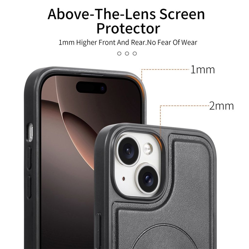 iPhone 14/13 Magnetic Case Wristband - Black