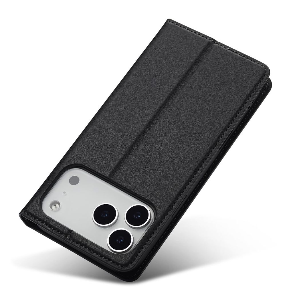 LC.IMEEKE iPhone 17 Pro Wallet Cover - Black
