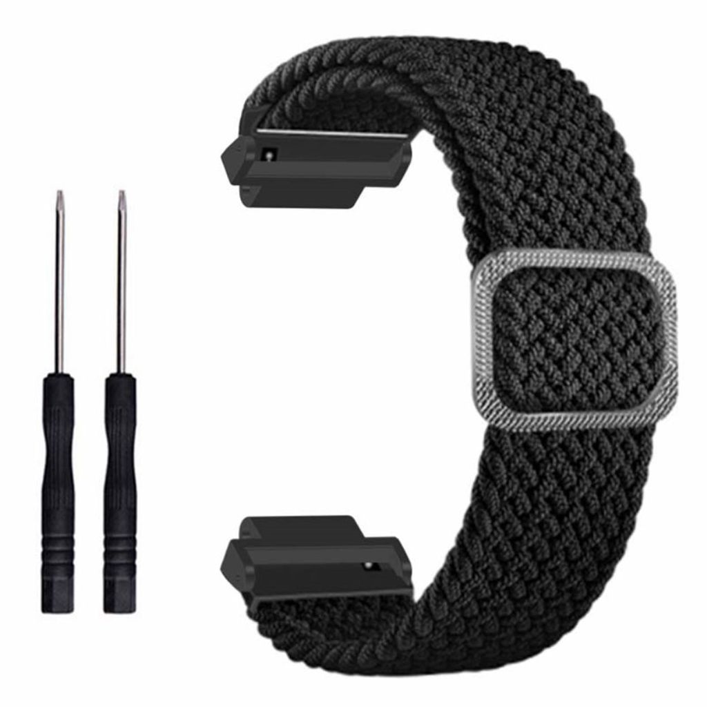 Garmin Forerunner 220/230/235/620/630/735X klockarmband i nylon - Svart