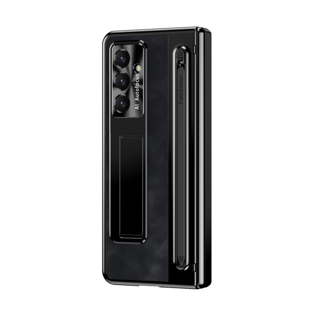 Samsung Galaxy Z Fold8 Ultra Cover med hærdet glasskærmbeskytter og stylus - Sort