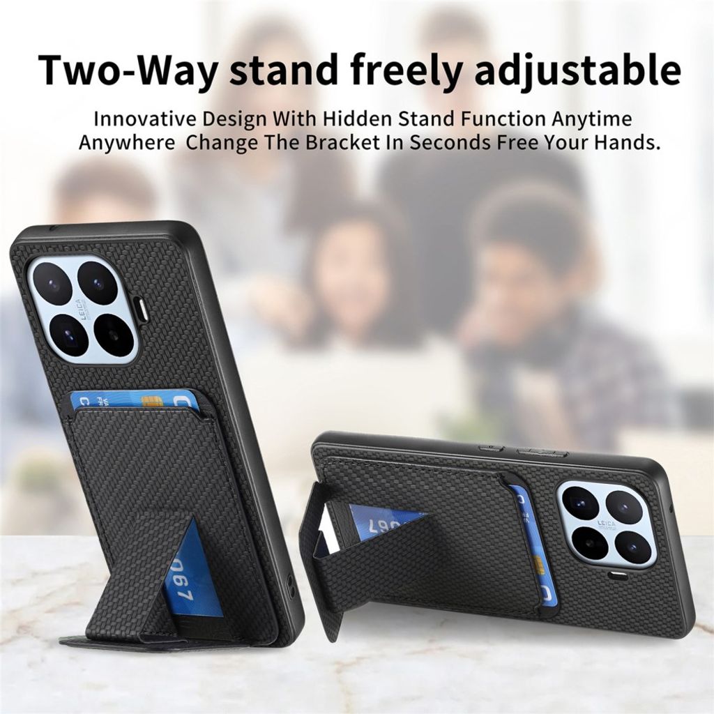 Xiaomi 17T Cover med kortlomme - Sort