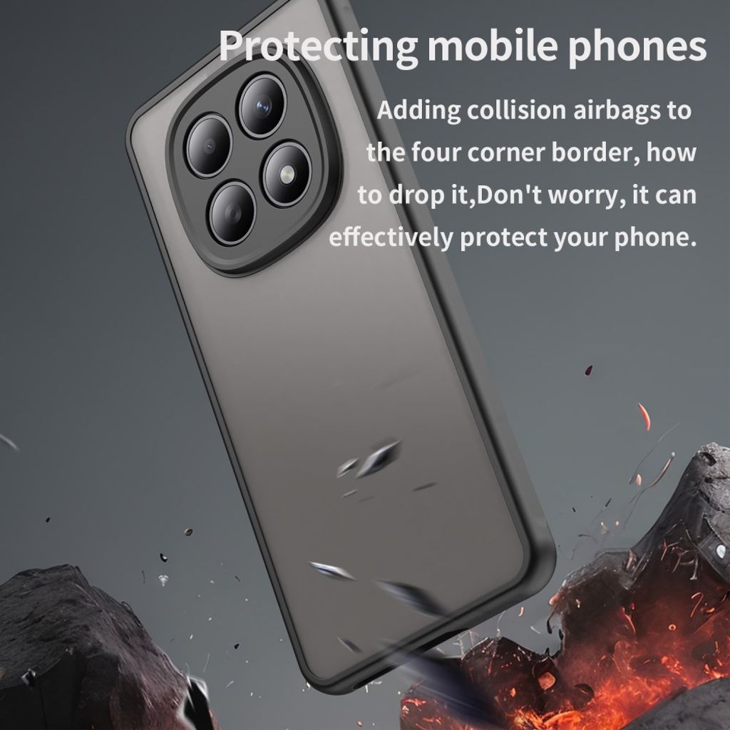 Xiaomi Poco M8 5G/Redmi Note 15 5G/15 4G Deksel Støtsikker - Svart