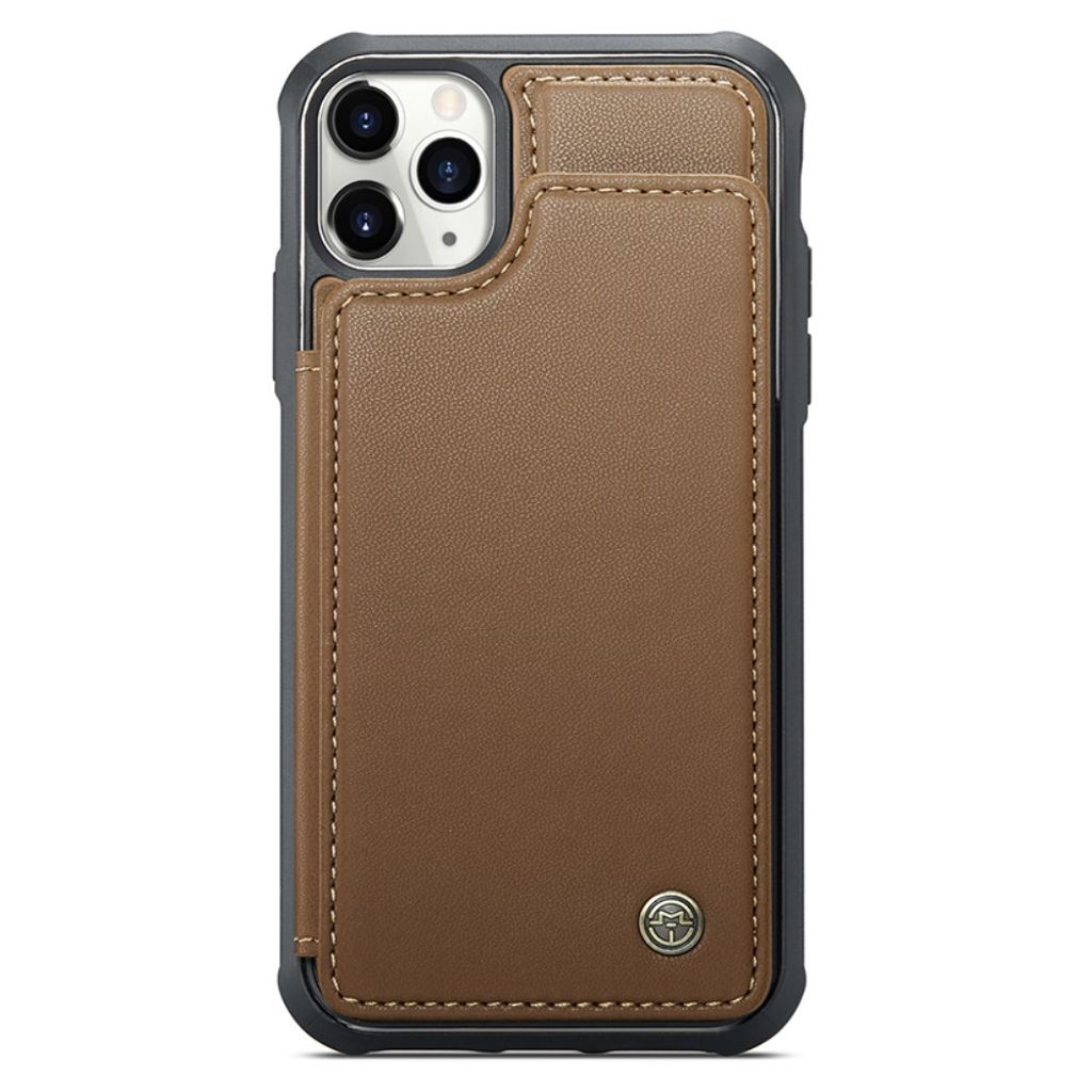 CASEME iPhone 11 Pro Cover med 5 Kortplads - Brun