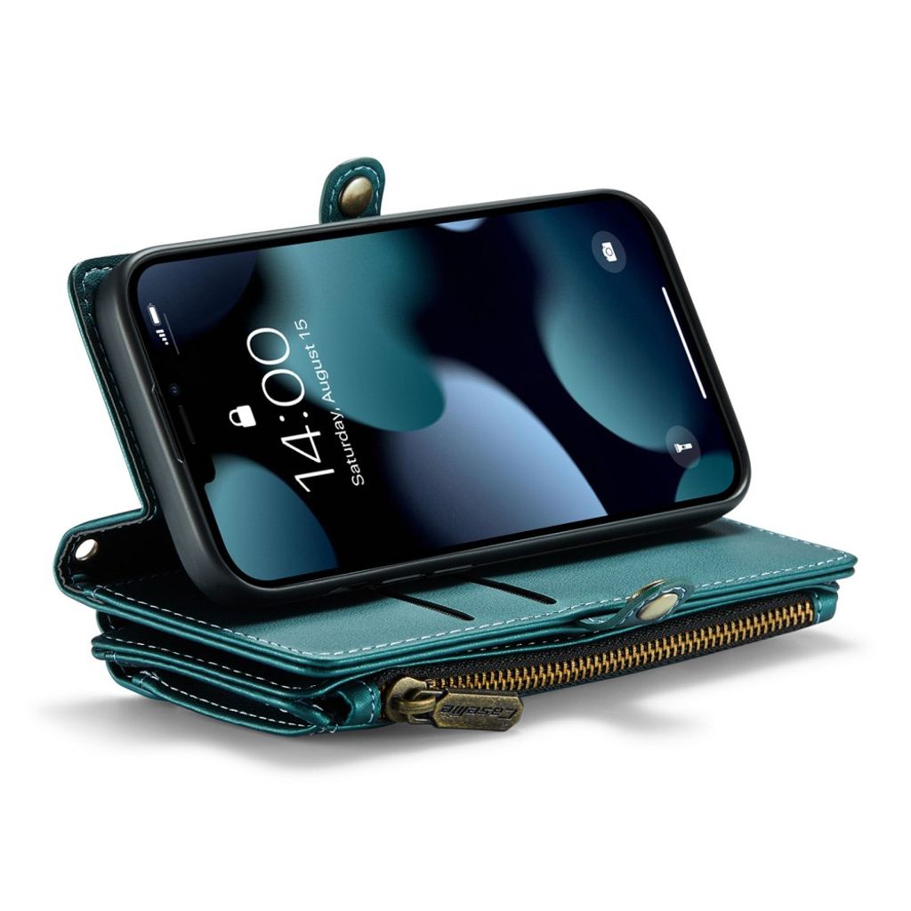 CASEME iPhone 13 Mini Lommeboketui med RFID-blokkering – Grønn