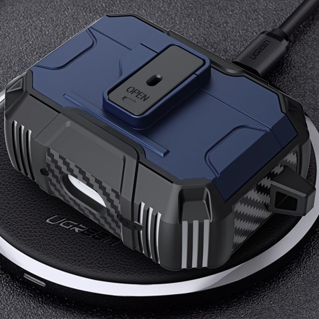 Apple AirPods Pro 3 Cover med Krog - Sort