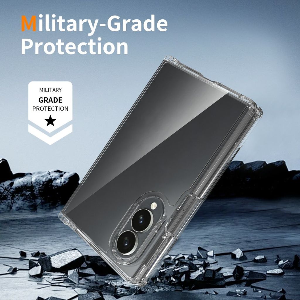 Samsung Galaxy Z Fold8 Cover med akrylbagside - Gennemsigtig
