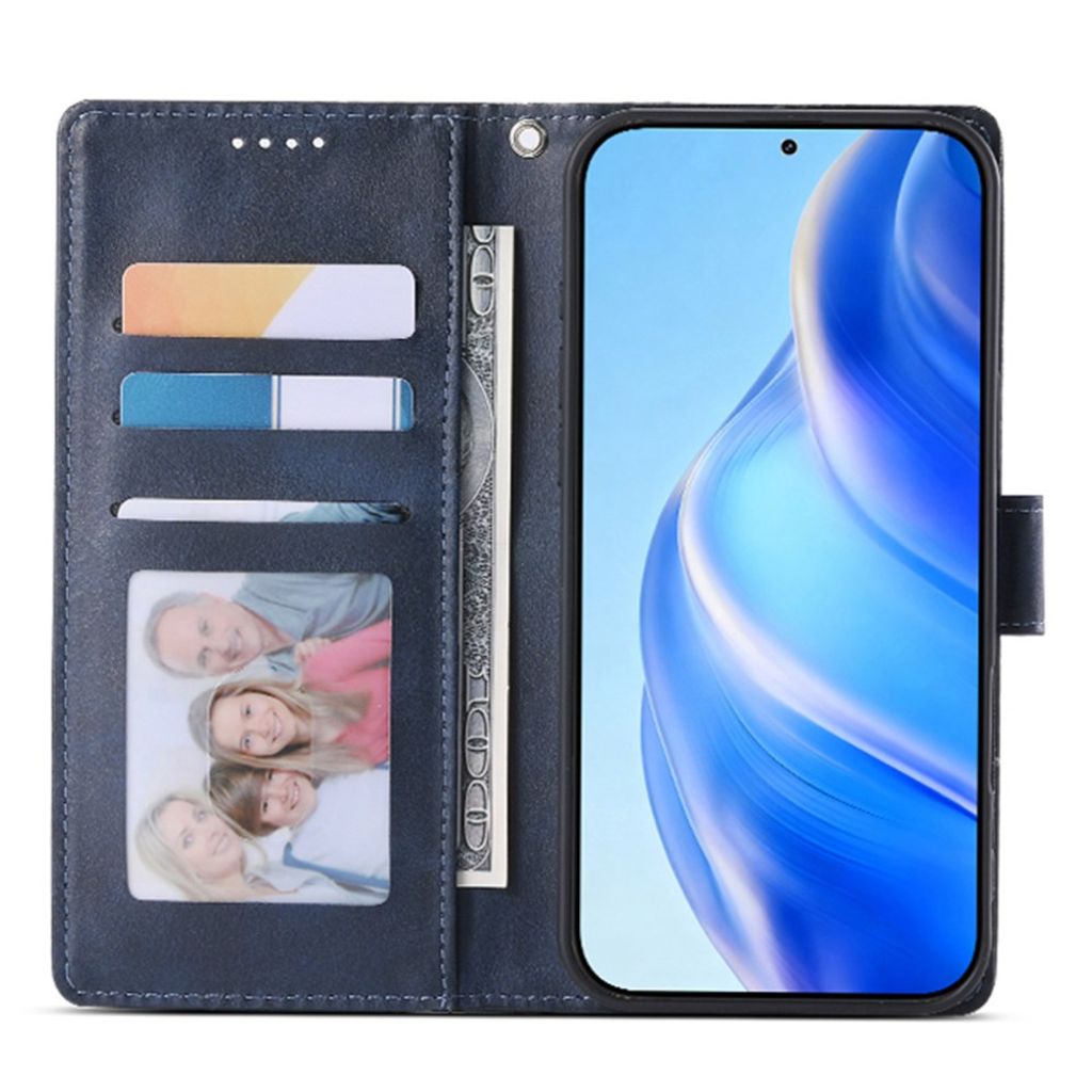 Samsung Galaxy A27 5G Lompakkokotelo Jalustatoiminto PU-nahkaa - Sininen