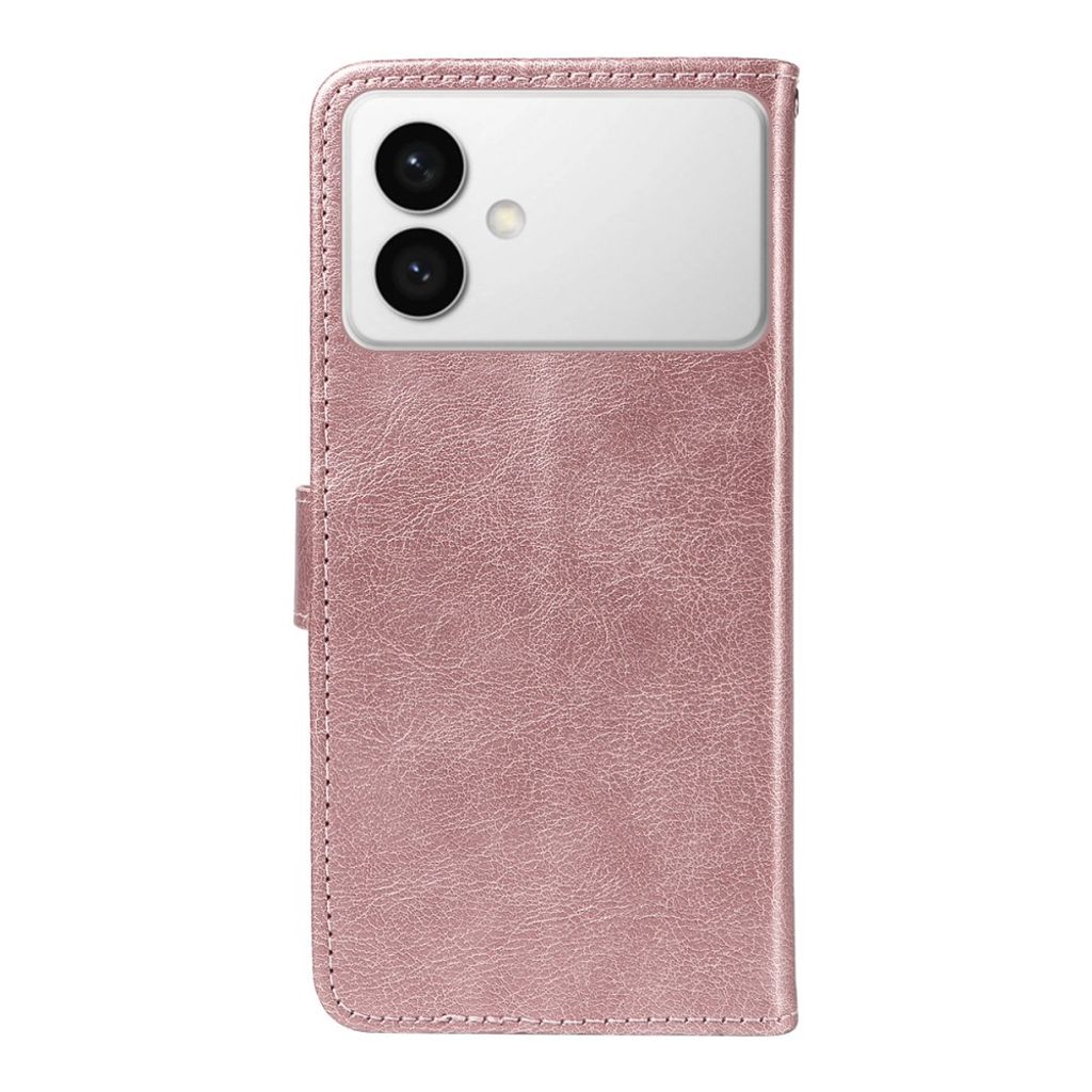 Samsung Galaxy S26 Edge Cover with Carrying strap - Rose gold