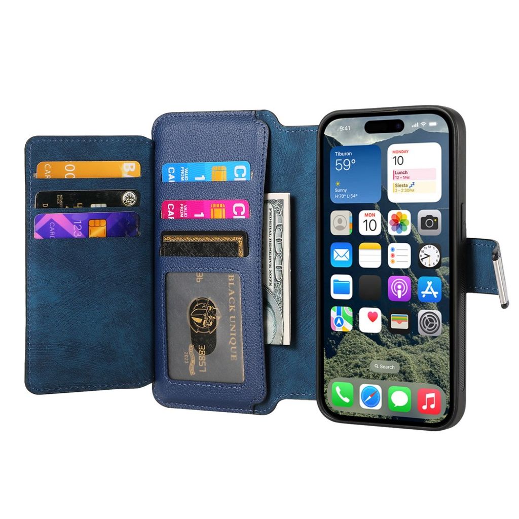 CASENEO iPhone 16 Plus Cover with Stand - Dark blue