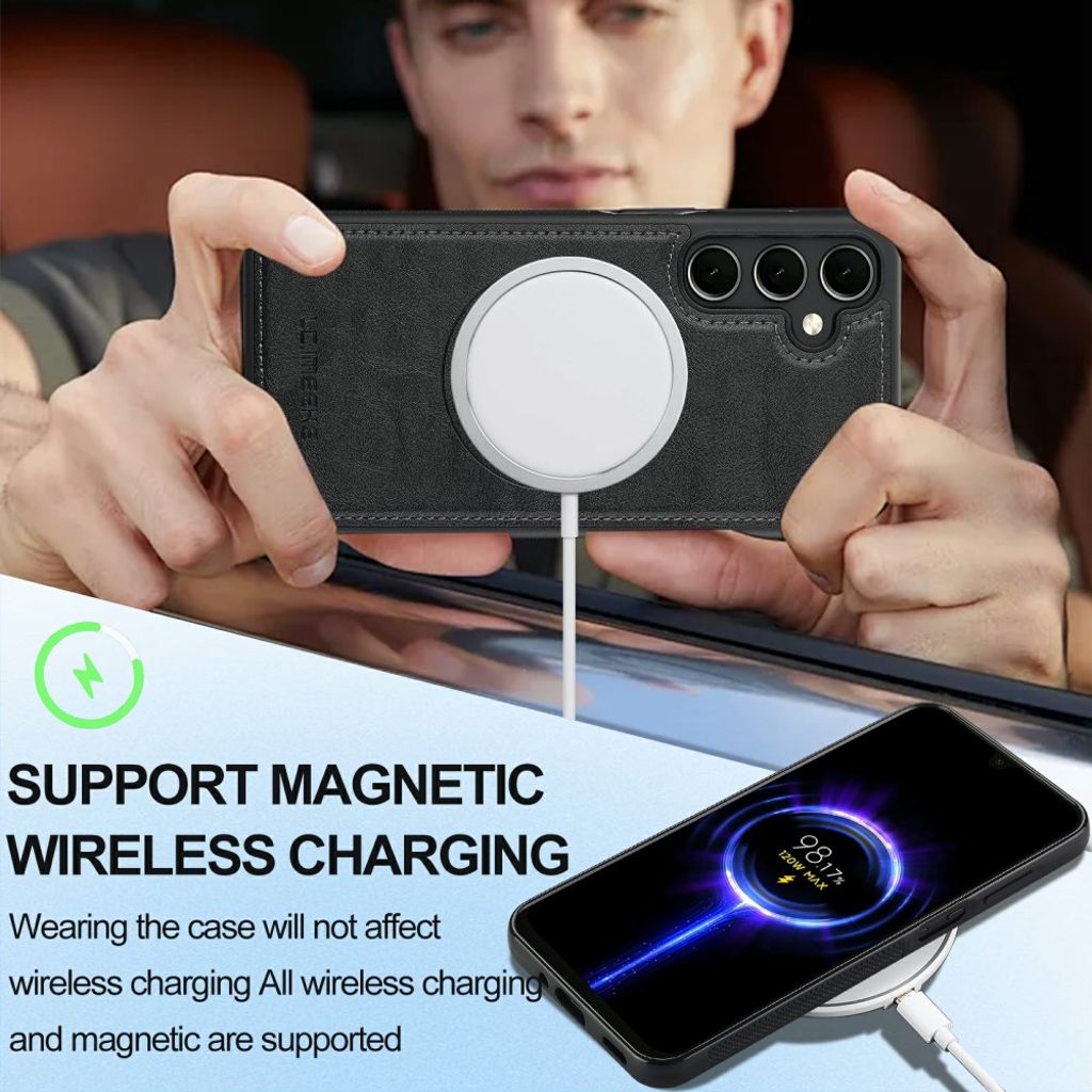 LC.IMEEKE Samsung Galaxy S25 FE Skal med MagSafe - Svart