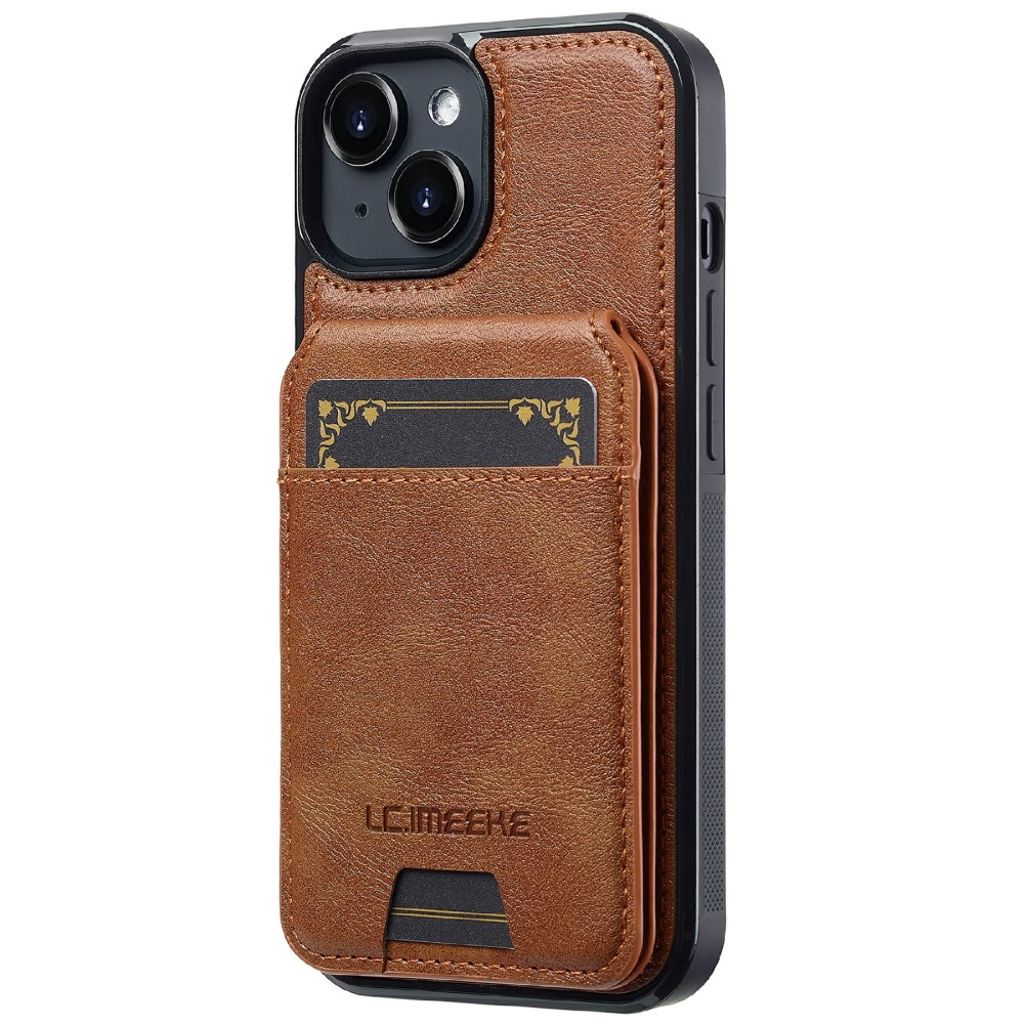 LC.IMEEKE iPhone 15 Plus Kuori MagSafe - Ruskea