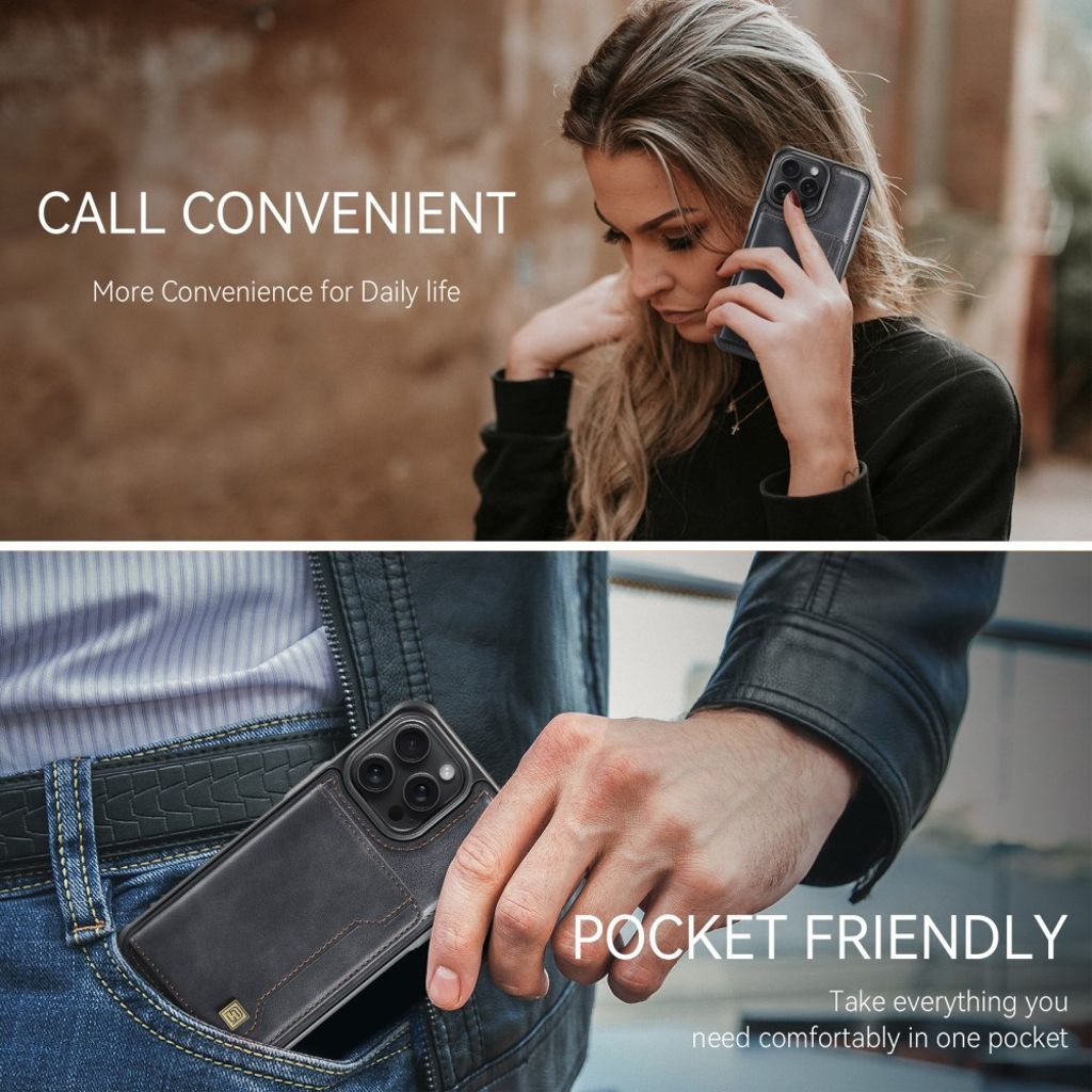 AUTSPACE iPhone 12 Pro Max Cover med Kortplads - Sort