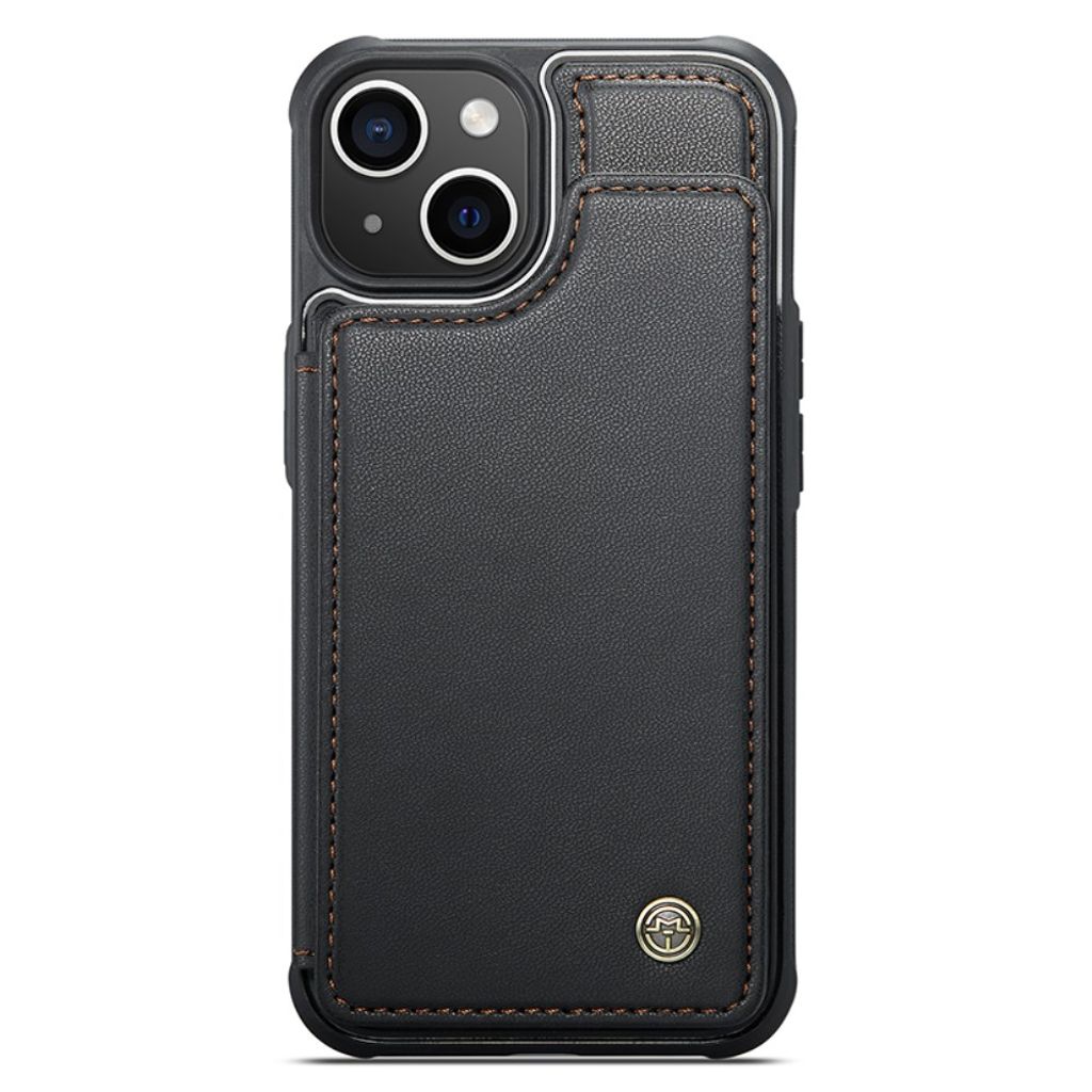 CASEME iPhone 15 C22 RFID-blokerende Pungcover – Sort