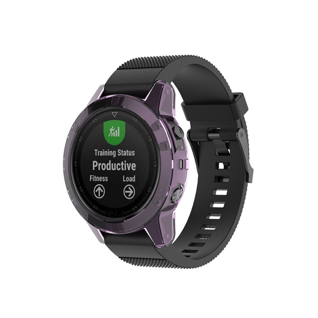 Garmin Fenix 5/5 Plus Case in TPU - Transparent Purple