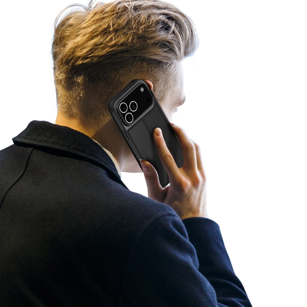 DUX DUCIS iPhone 17 Pro Max Fodral med stativ - Svart
