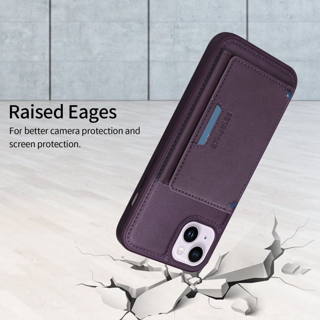 BETOPNICE iPhone 14 Plus MagSafe Lommebokdeksel – Lilla