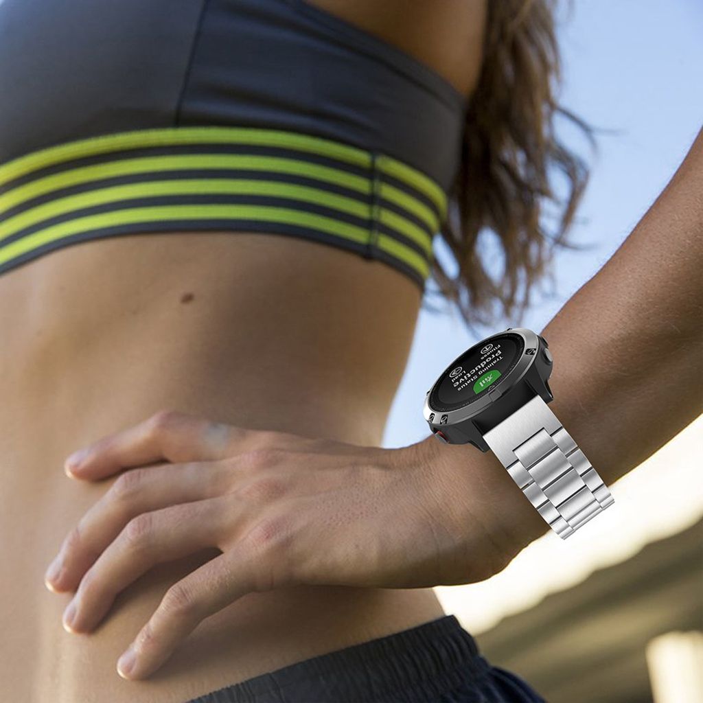 Garmin Fenix ​​5 / Forerunner 935 Klockarmband i rostfritt stål - Silver
